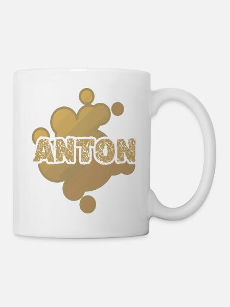 Anton als Babybauch - Tasse - Weiß