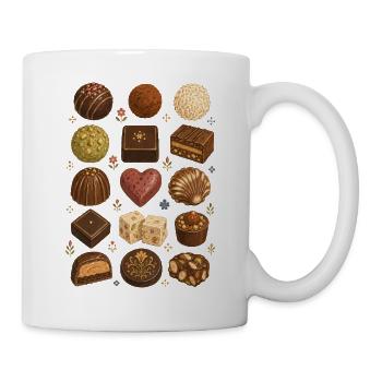 Pralinen | Schokolade & Confiserie - Tasse - Weiß - Rechts
