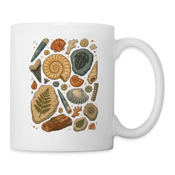 Fossilien | Paläontologie & Urzeit - Tasse - Weiß - Rechts