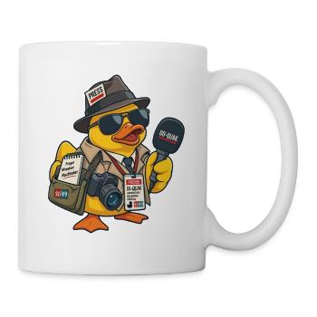00-QUAK – Der Reporter - Tasse - Weiß - Rechts