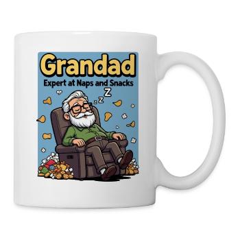 Großvater, Experte für Nickerchen und Snacks, lustiges Nickerchen - Tasse - Weiß - Rechts