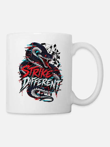 Strike Different Schlange Neon - Tasse - Weiß