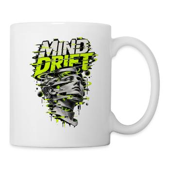 Mind Drive Glitch Kopfstatue - Tasse - Weiß - Rechts