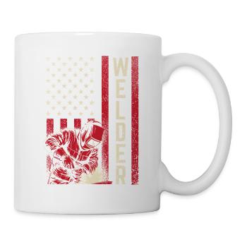 Schweißer – Schweißer, Metallarbeiter, Handwerksberuf - Tasse - Weiß - Rechts