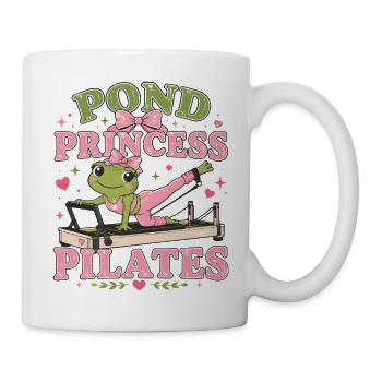  Meditation REFORMER-PRINCESS-PILATES Frosch Yoga - Tasse - Weiß - Rechts