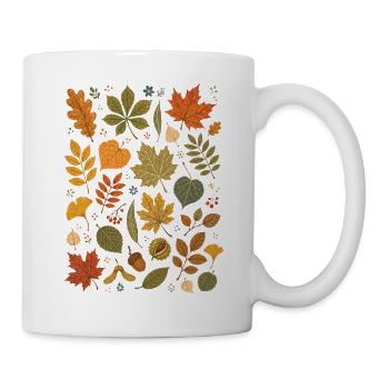 Herbstblätter | Natur & Wald - Tasse - Weiß - Rechts