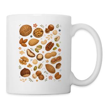 Nüsse & Kerne - Tasse - Weiß - Rechts