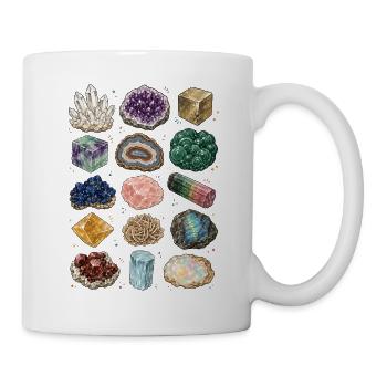 Mineralien | Kristalle & Geologie - Tasse - Weiß - Rechts