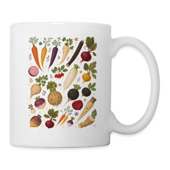 Wurzelgemüse | Garten & Ernte - Tasse - Weiß - Rechts