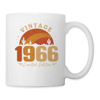 60th Anniversary Man 60 Jahre alt Jahrgang 1966 - Tasse - Weiß - Rechts