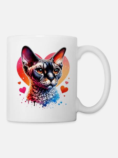 Devon Rex - Tasse - Weiß
