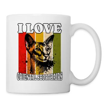 I Love Oriental Shorthair - Tasse - Weiß - Rechts
