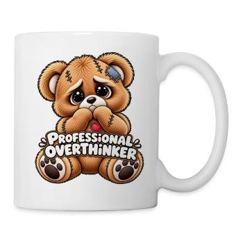 Profi-Overthinker Bär - Tasse - Weiß - Rechts