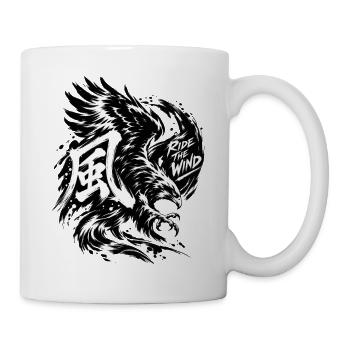 Winddrache im Sturm - Tasse - Weiß - Rechts