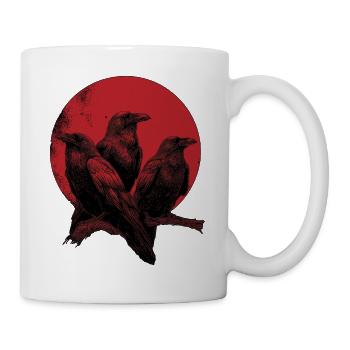Raben - Tasse - Weiß - Rechts