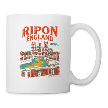 City Vintage Ripon England River Novelty For - Tasse - Weiß - Rechts
