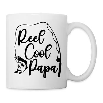 Reel Cool Papa - Tasse - Weiß - Rechts