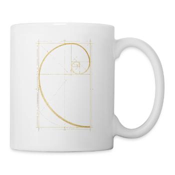 Fibonacci Spirale - Tasse - Weiß - Rechts