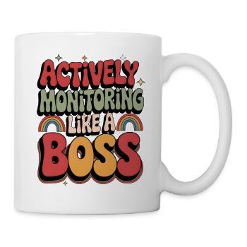 Aktive Überwachung wie - Tasse - Weiß - Rechts