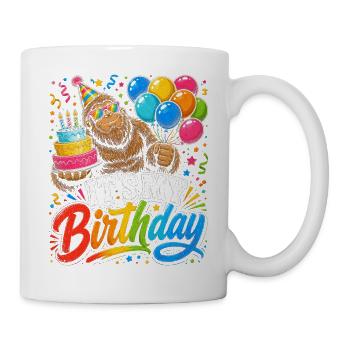 Bigfoot Geburtstag Fiesta - Tasse - Weiß - Rechts