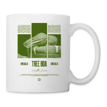 Smaragdbaumboa-Schlangenbesitzer und Reptilienhalter - Tasse - Weiß - Rechts