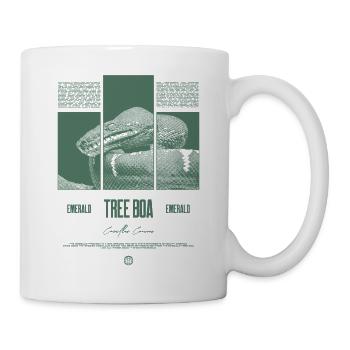 Smaragdbaumboa-Schlangenbesitzer und Reptilienhalter - Tasse - Weiß - Rechts