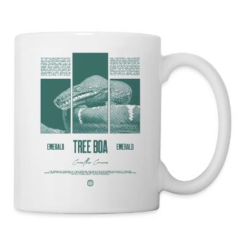 Smaragdbaumboa-Schlangenbesitzer und Reptilienhalter - Tasse - Weiß - Rechts