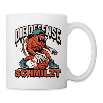 Die Defense Schmilzt Basketball - Tasse - Weiß - Rechts
