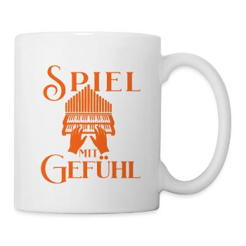 Die Orgel - Königin der Instrumente für Organisten - Tasse - Weiß - Rechts