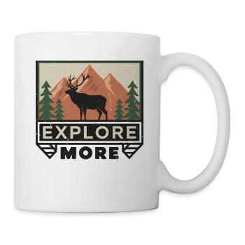 Entdecken Sie mehr Retro-Schilder für alpine Elche - Tasse - Weiß - Rechts