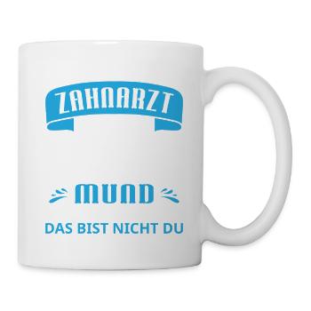 Zahnarzt Zahnhygieniker Zahnarztpraxis stomatologe - Tasse - Weiß - Rechts