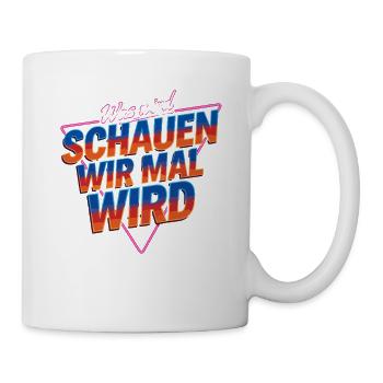  Was Wird SCHLAUEN WIR MAL WIRD Quiz Spruch Rätsel - Tasse - Weiß - Rechts