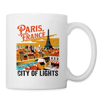 View Paris France City Of Lights Travel - Tasse - Weiß - Rechts