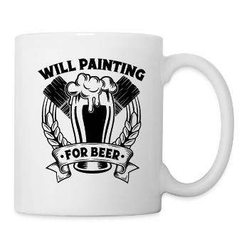 Lustige Geschenke Für Hausmaler Berufs Maler Ideen - Tasse - Weiß - Rechts