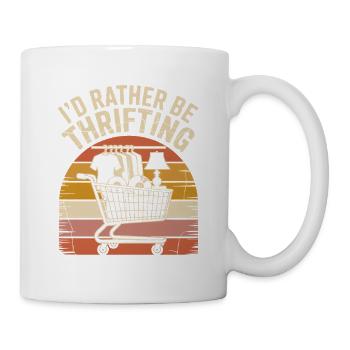 Secondhand-Sonnenuntergangswagen - Tasse - Weiß - Rechts