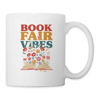 Buchmesse-Vibes - Tasse - Weiß - Rechts