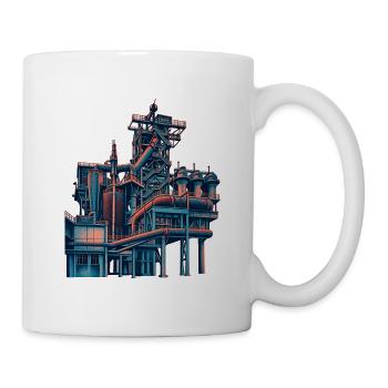 Landschaftspark Duisburg Risograph - Tasse - Weiß - Rechts