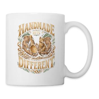 Holzschnitzerei Schnitzen Holzschnitzen - Tasse - Weiß - Rechts