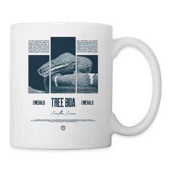 Smaragdbaumboa-Schlangenbesitzer und Reptilienhalter - Tasse - Weiß - Rechts
