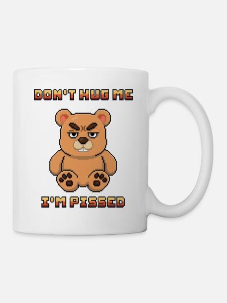 wütender Bär - Tasse - Weiß