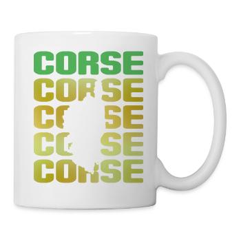 Souvenir-Urlaube zur Insel der Schönheit von Korsika - Tasse - Weiß - Rechts