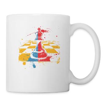 Schachfigur - Tasse - Weiß - Rechts