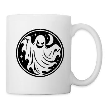 Halloween Geist - Tasse - Weiß - Rechts