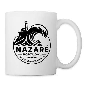 Nazaré Big Wave - Tasse - Weiß - Rechts