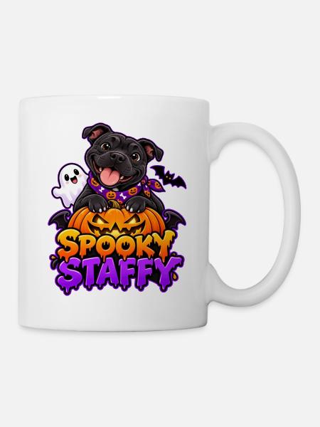 Spooky Staffy - Tasse - Weiß