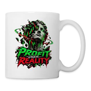 Profit Over Reality Neon Break - Tasse - Weiß - Rechts