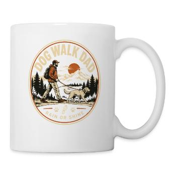 Dog Walk Dad – Rain or Shine Retriever - Tasse - Weiß - Rechts