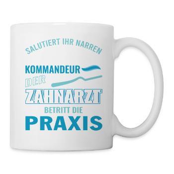 Zahnarzt Zahnhygieniker Zahnarztpraxis stomatologe - Tasse - Weiß - Rechts