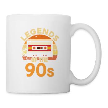 Legend of the 90s Anniversary Retro Kassette - Tasse - Weiß - Rechts
