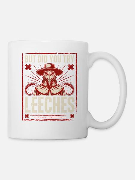 Doktor Pest und Blutegel - Tasse - Weiß